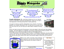 Tablet Screenshot of doughtywatergarden.com